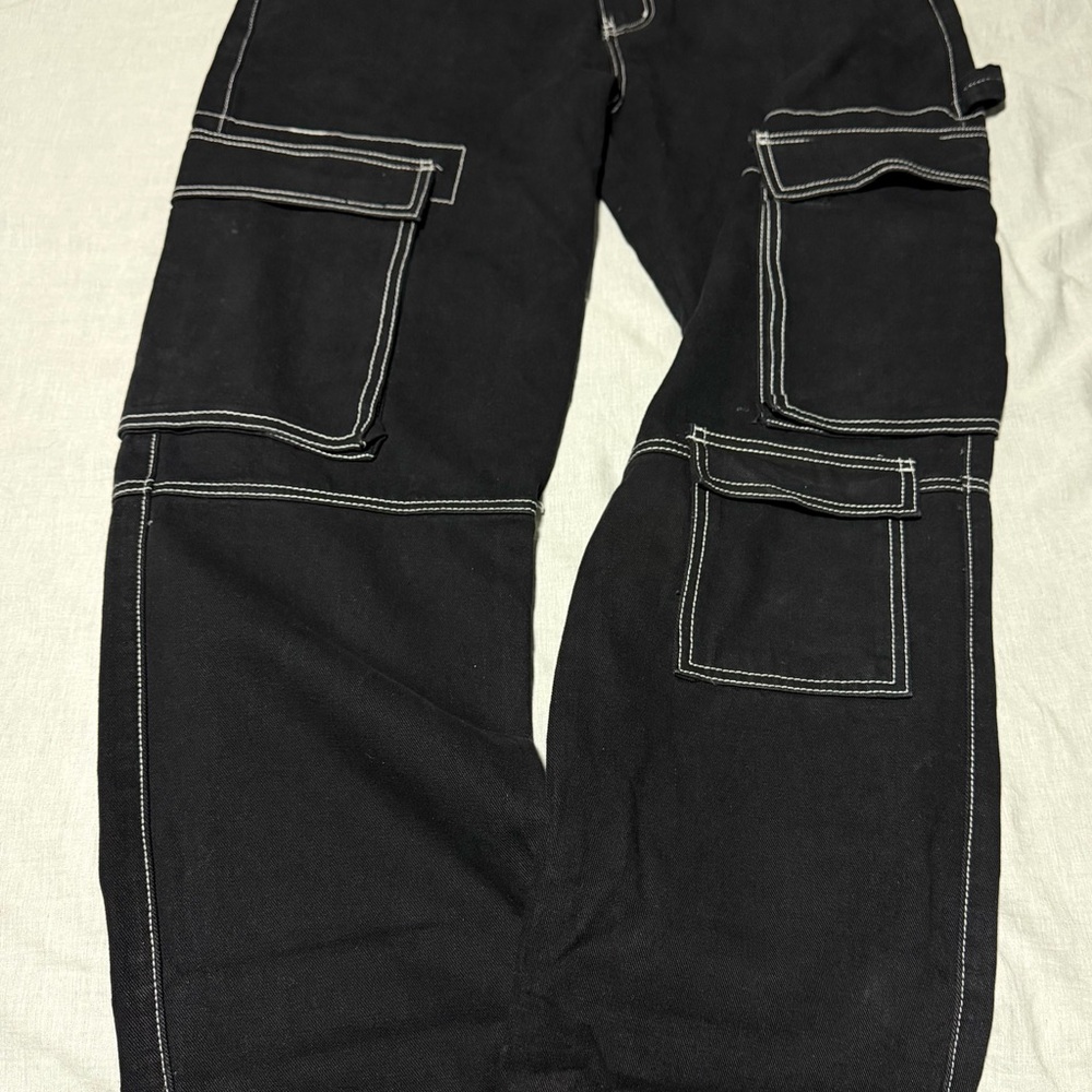 Men's Classic Black Cargo Pants